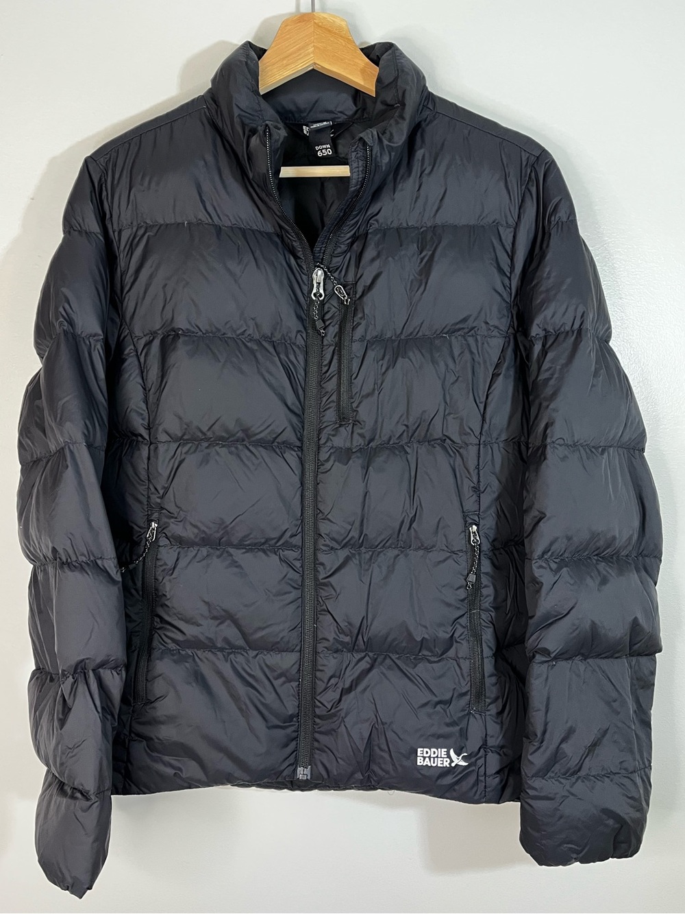 Eddie Bauer Black 650 Down Puffer Jacket Winter Coat Women’s Medium